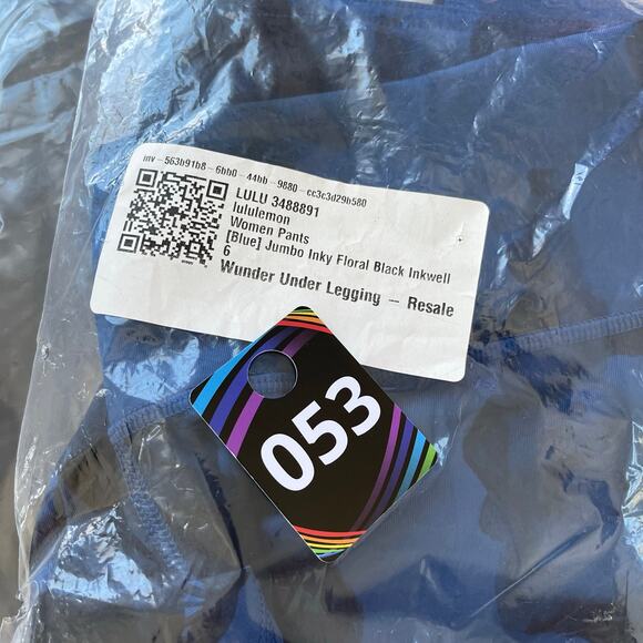 Lululemon Wunder Under Legging 30" HR Full On Luxtreme Size 6 Jumbo Inky Floral - Picture 7 of 9